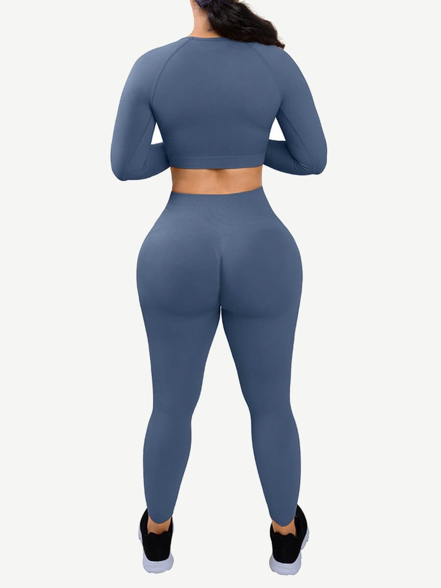 CurvedByOshunÂŽ đżEco-friendly 3D Printing Thumbhole Seamless Sportswear
