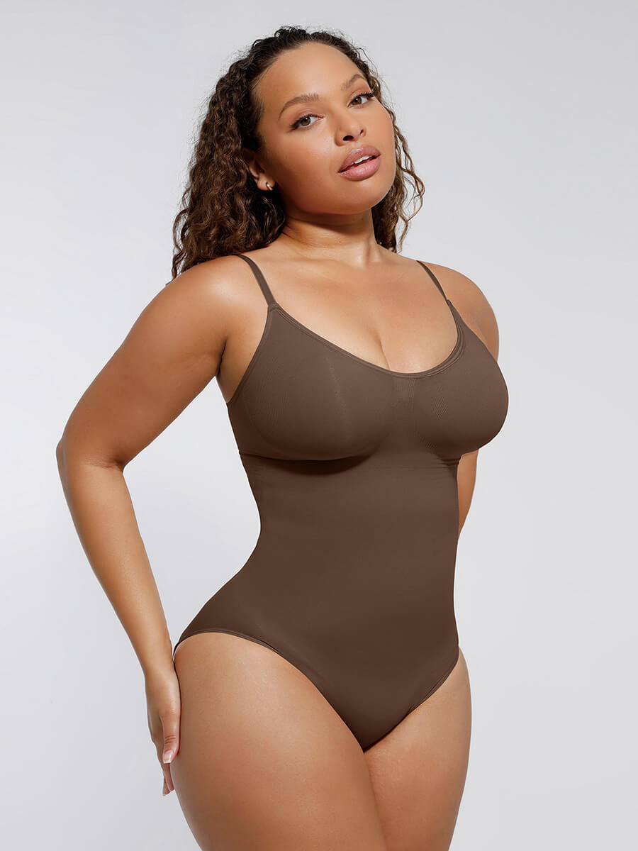 CurvedByOshun® Seamless Sculpt Tighten The Abdomen One-piece Shapewear Briefs