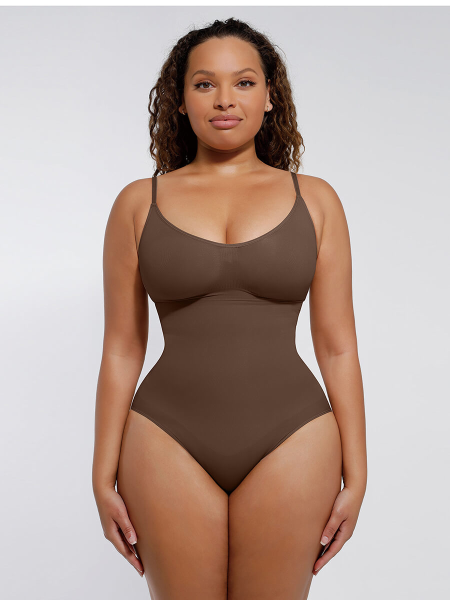 CurvedByOshun® Seamless Sculpt Tighten The Abdomen One-piece Shapewear Briefs