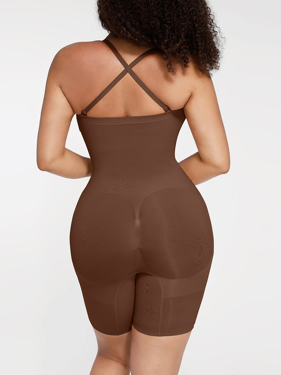 CurvedByOshun® Seamless Sculpt Strapless Butt Lifting Tummy Control Shapewear