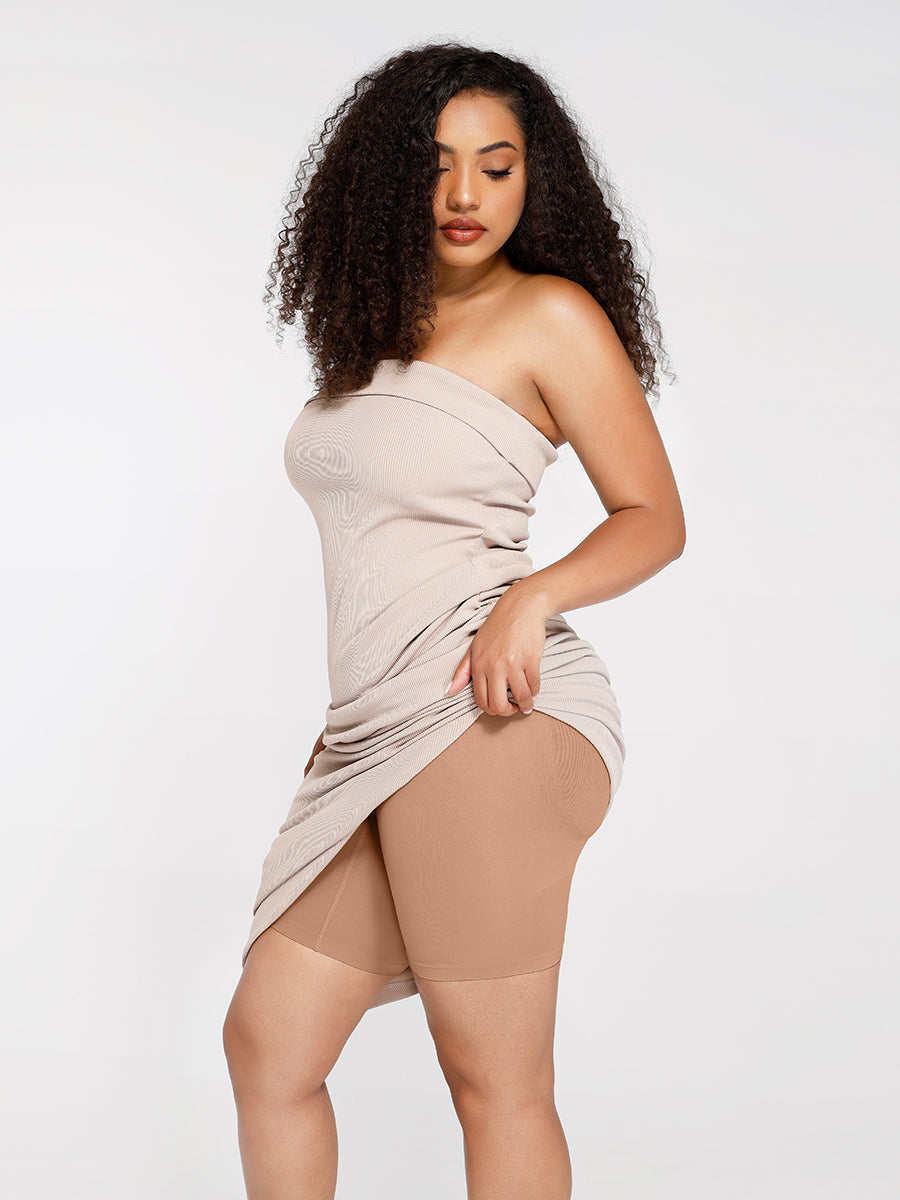 CurvedByOshun® Seamless Sculpt Strapless Butt Lifting Tummy Control Shapewear