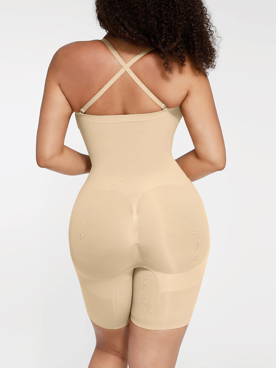 CurvedByOshun® Seamless Sculpt Strapless Butt Lifting Tummy Control Shapewear