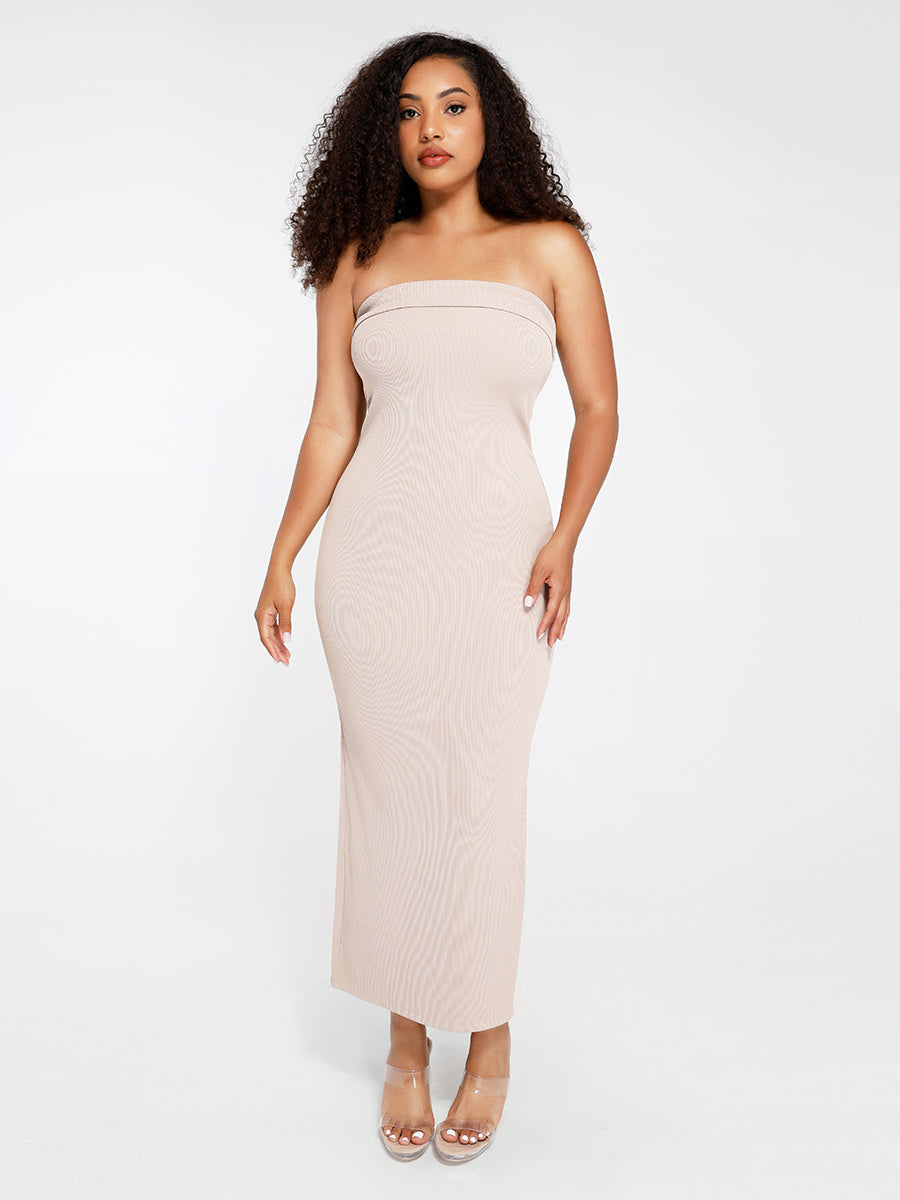 CurvedByOshun® Seamless Sculpt Strapless Butt Lifting Tummy Control Shapewear