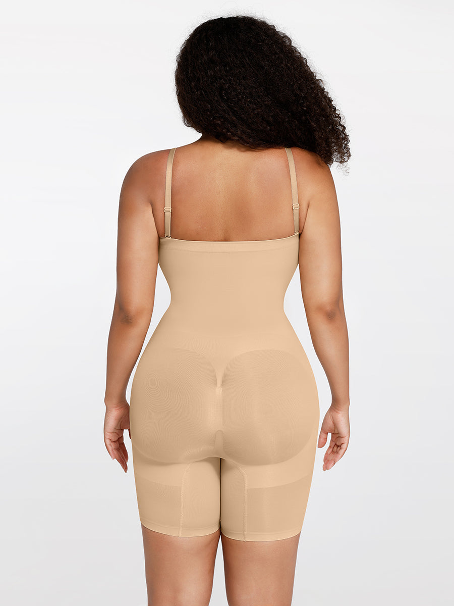 CurvedByOshun® Seamless Sculpt Strapless Butt Lifting Tummy Control Shapewear