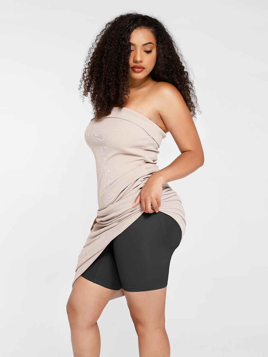 CurvedByOshun® Seamless Sculpt Strapless Butt Lifting Tummy Control Shapewear