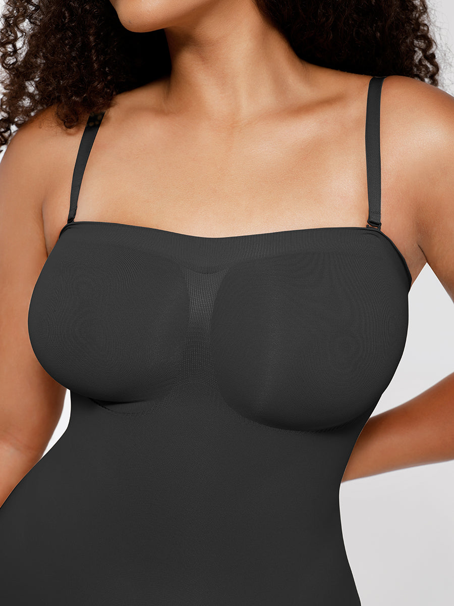 CurvedByOshun® Seamless Sculpt Strapless Butt Lifting Tummy Control Shapewear