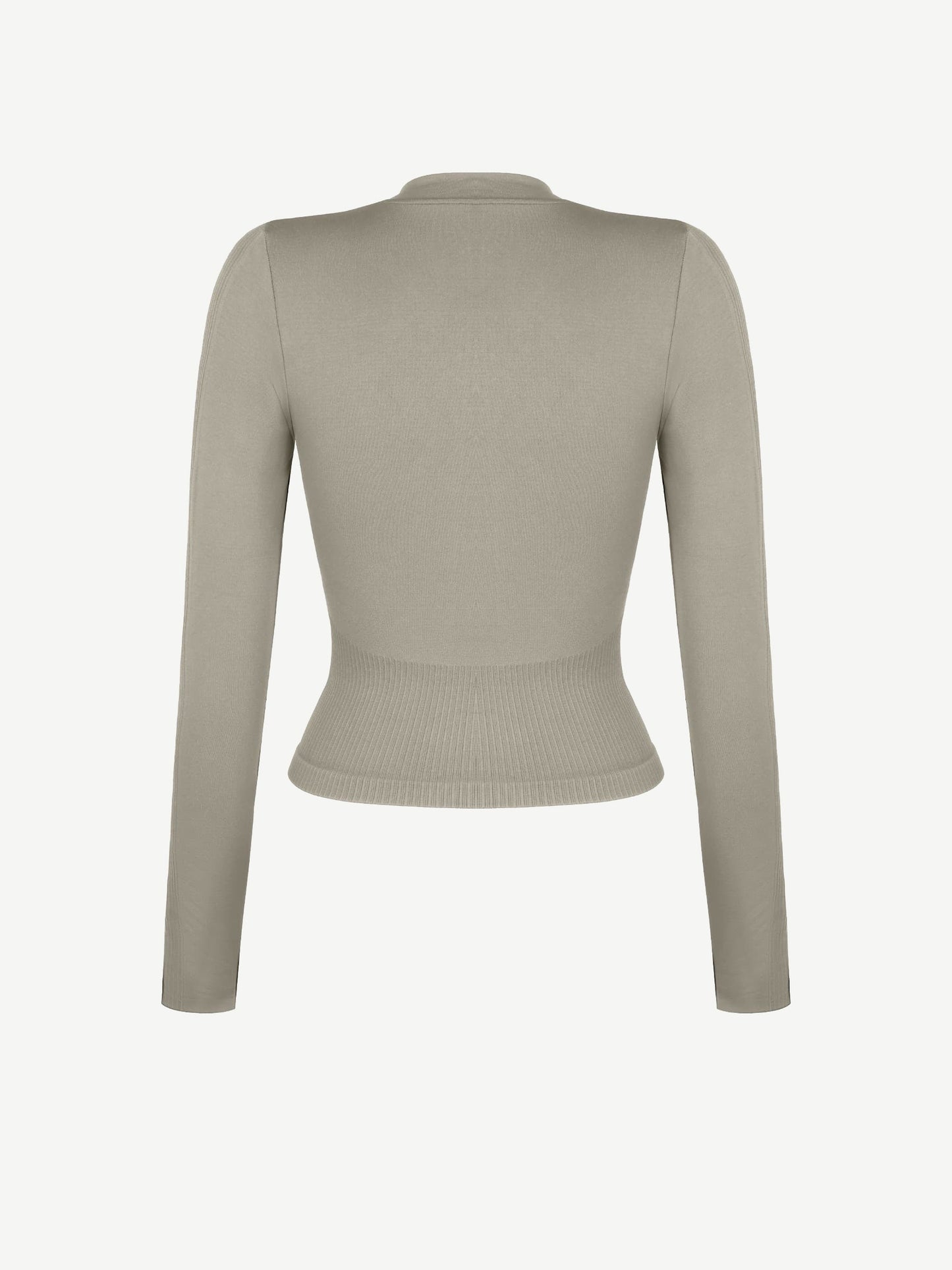 CurvedByOshun® Seamless Full Zipper Running Top with Thumb Holes