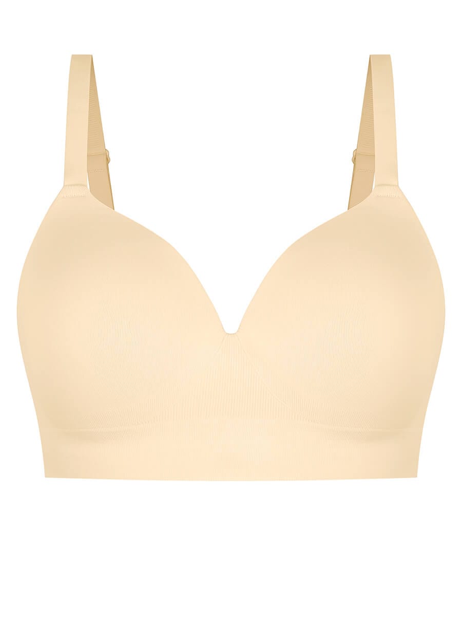 CurvedByOshun® Seamless Wireless Bust Support Shapewear Bra