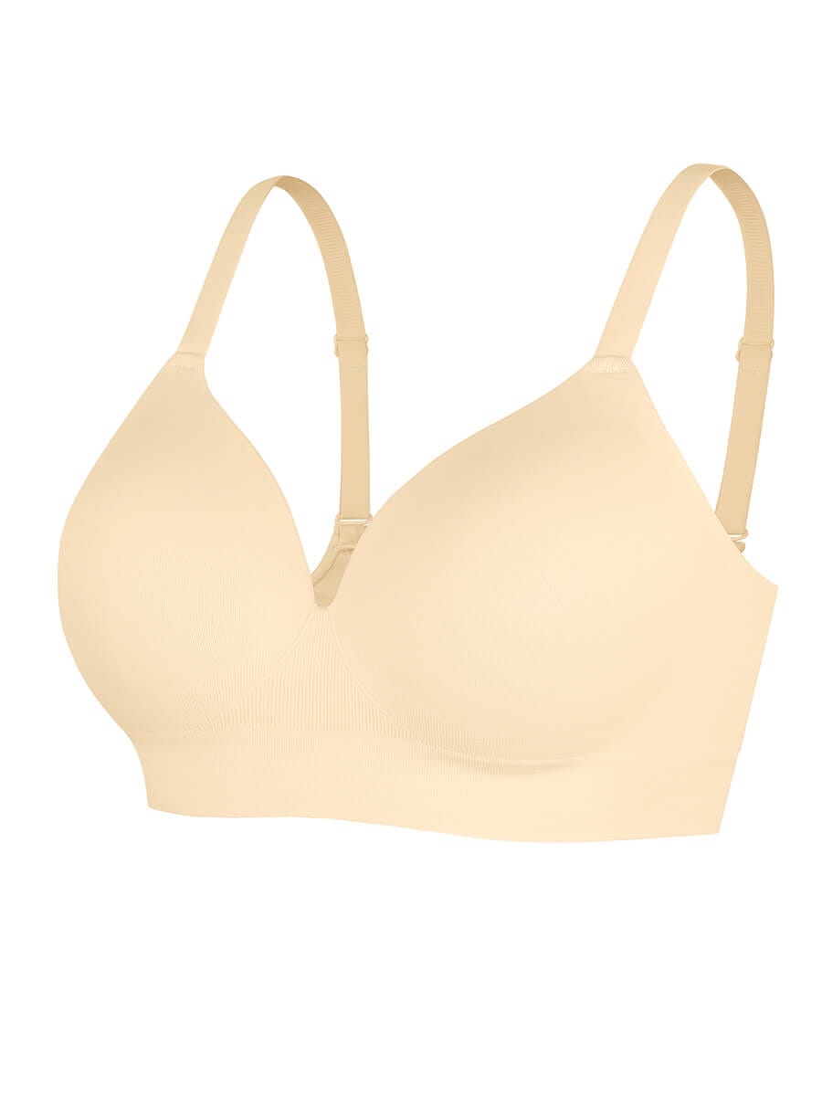 CurvedByOshun® Seamless Wireless Bust Support Shapewear Bra