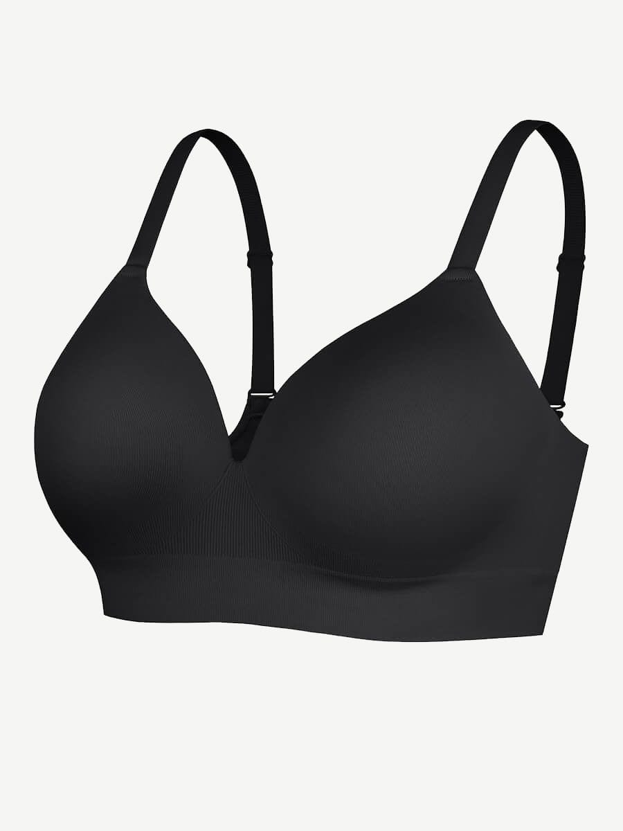 CurvedByOshun® Seamless Wireless Bust Support Shapewear Bra