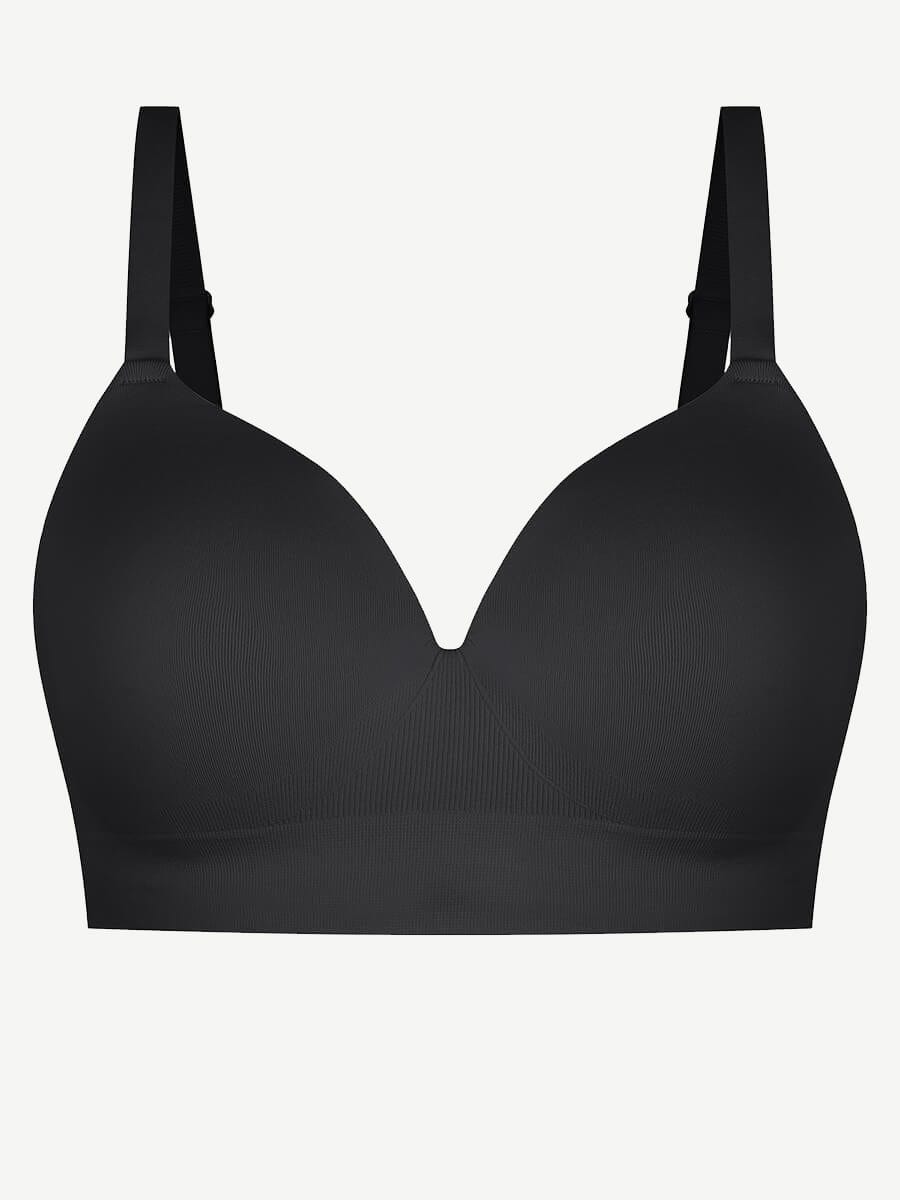CurvedByOshun® Seamless Wireless Bust Support Shapewear Bra
