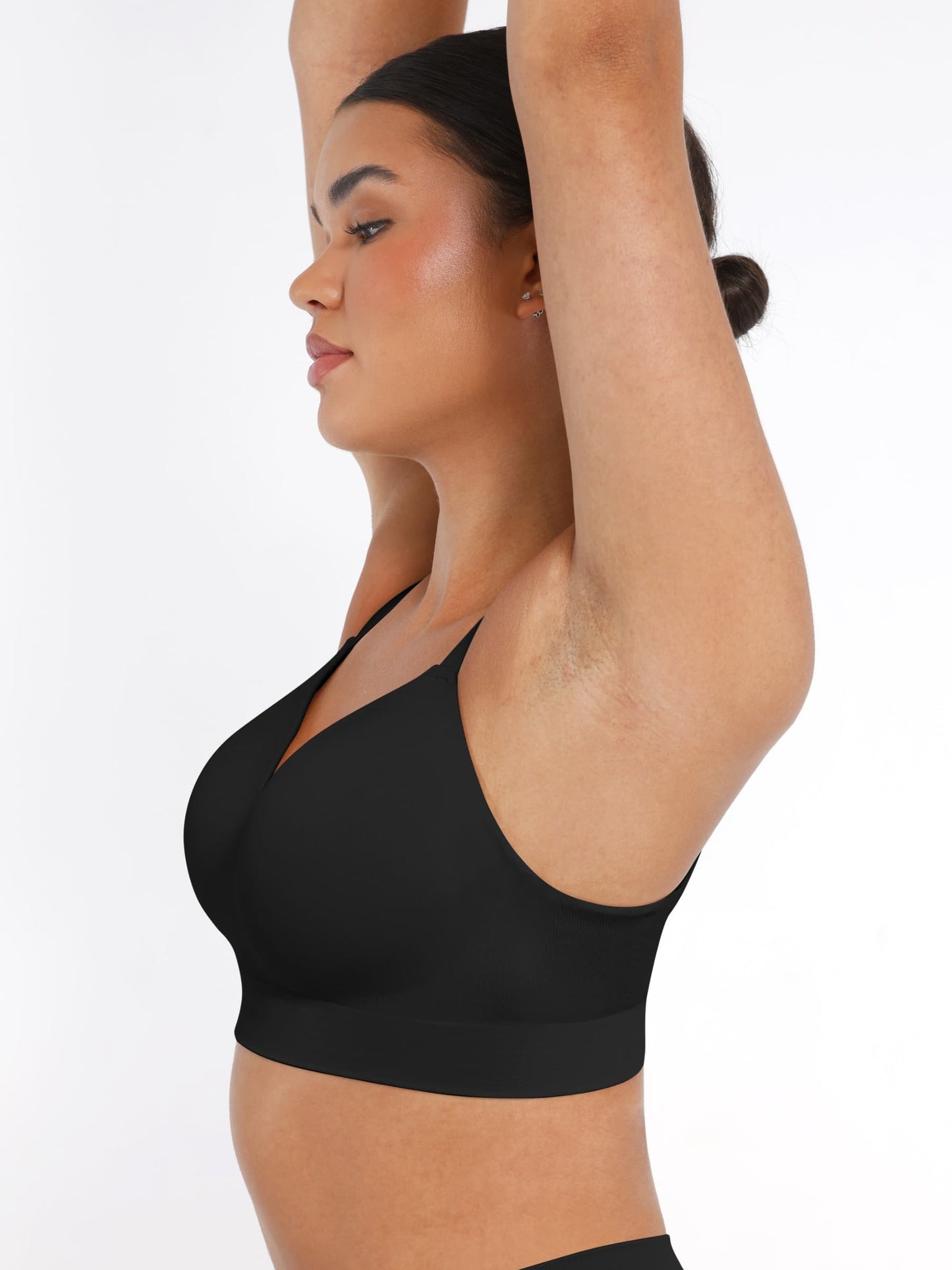 CurvedByOshun® Seamless Wireless Bust Support Shapewear Bra