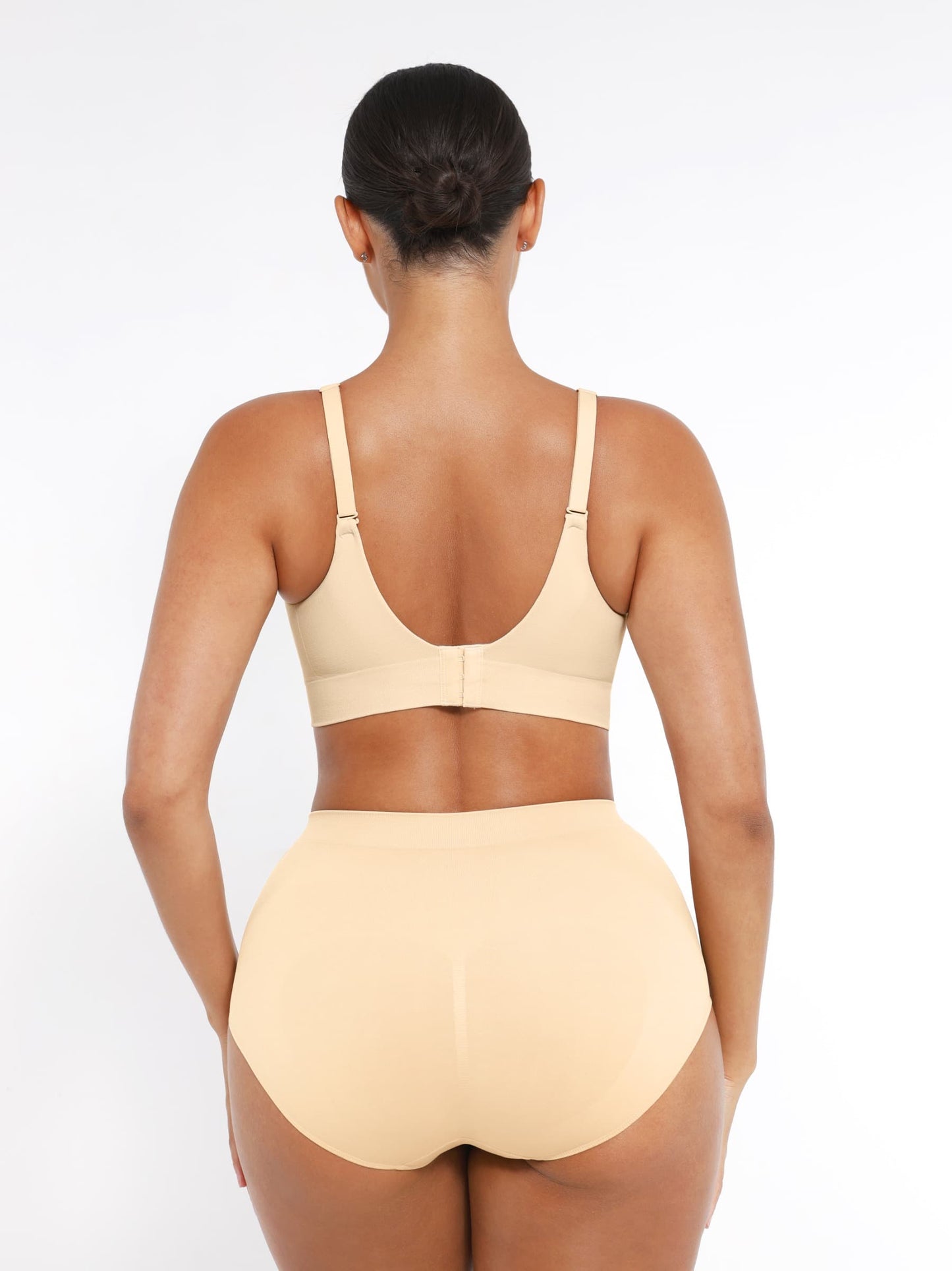 CurvedByOshun® Seamless Wireless Bust Support Shapewear Bra