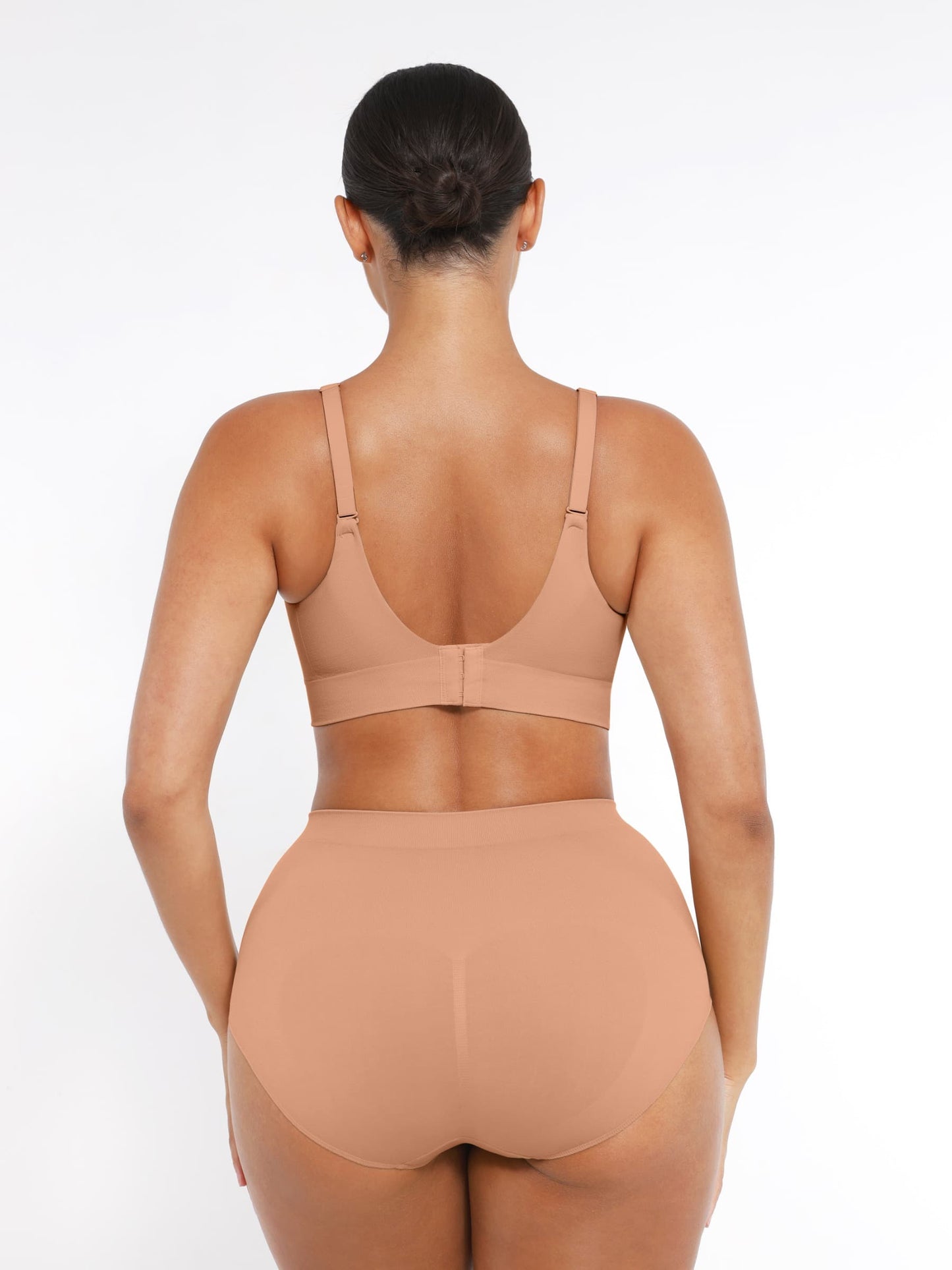 CurvedByOshun® Seamless Wireless Bust Support Shapewear Bra