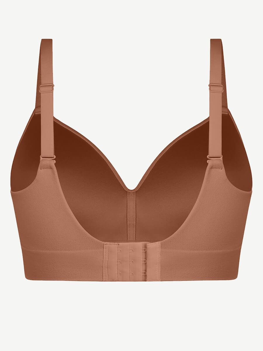 CurvedByOshun® Seamless Wireless Bust Support Shapewear Bra