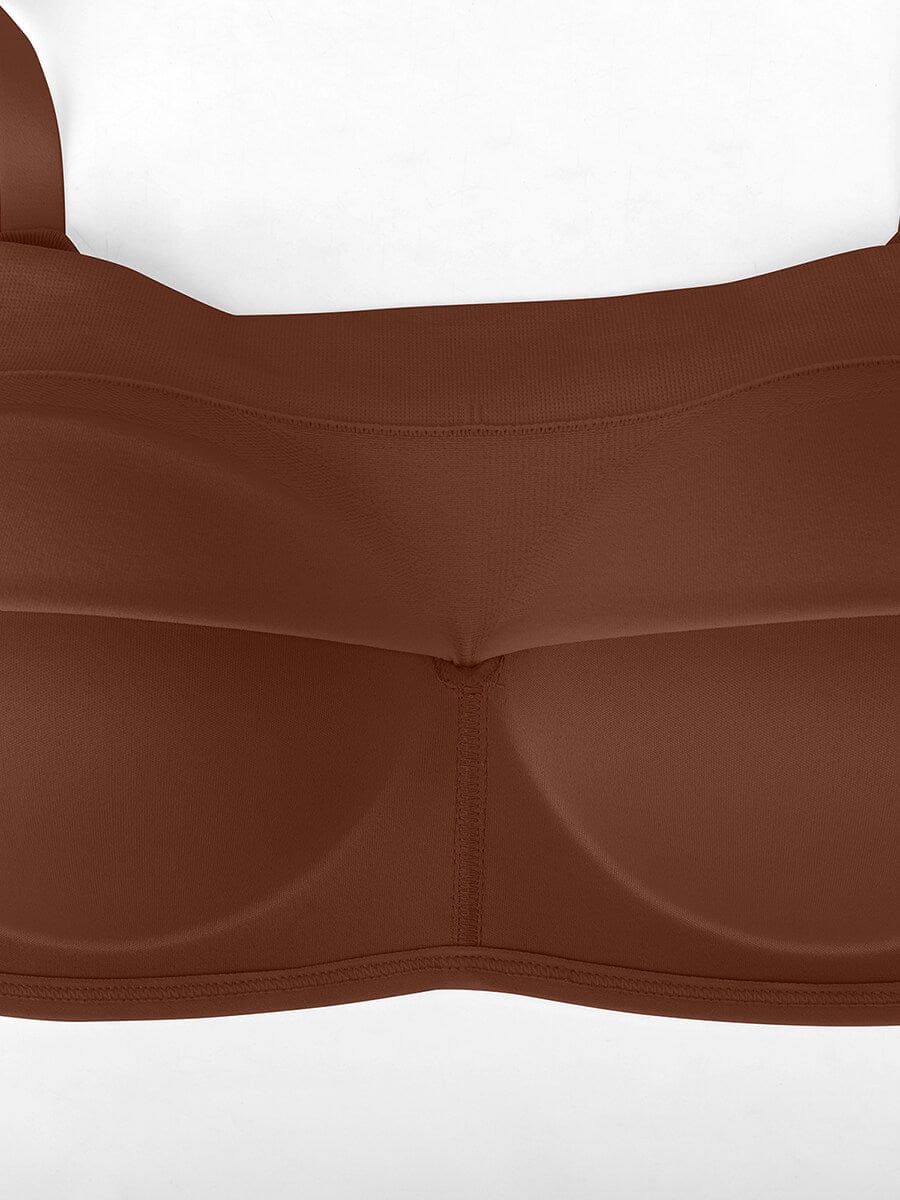 CurvedByOshun® Seamless Wireless Bust Support Shapewear Bra