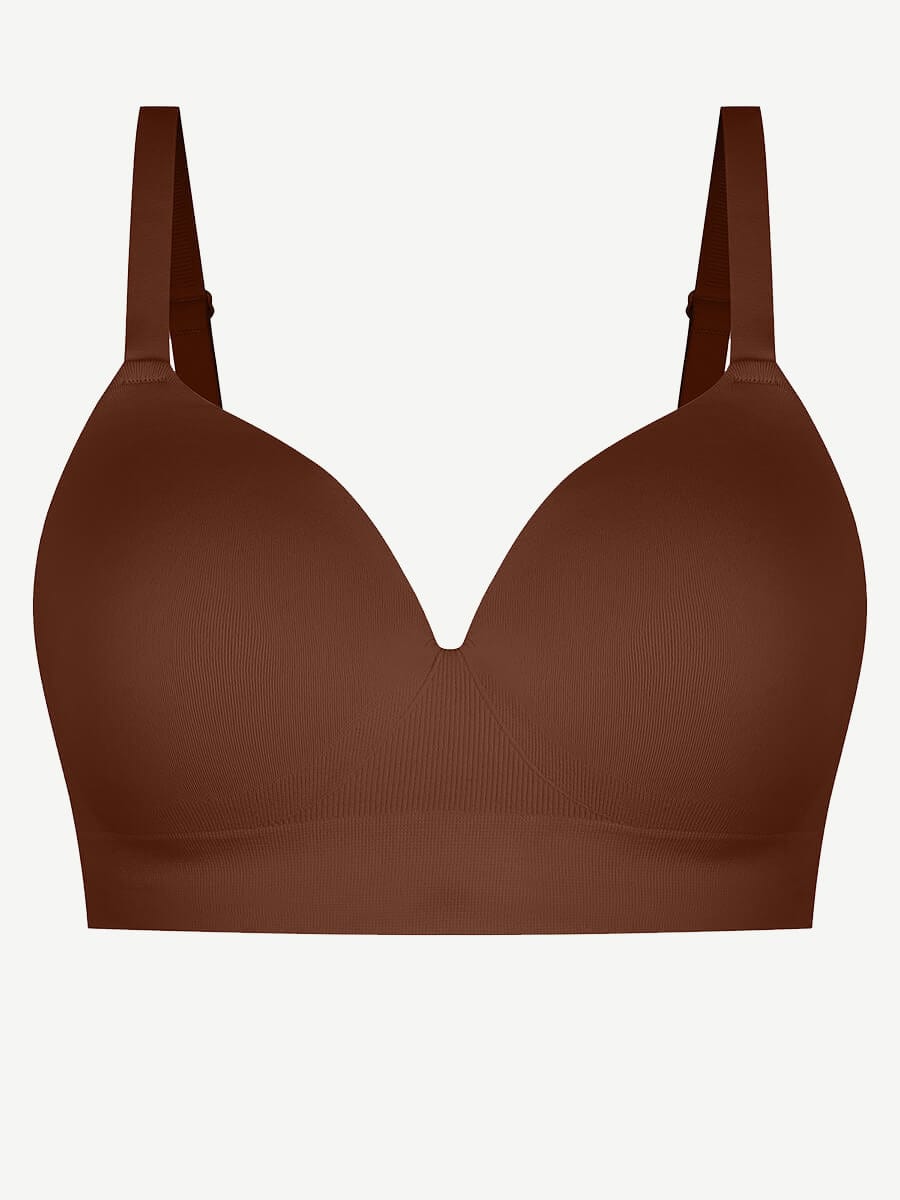 CurvedByOshun® Seamless Wireless Bust Support Shapewear Bra