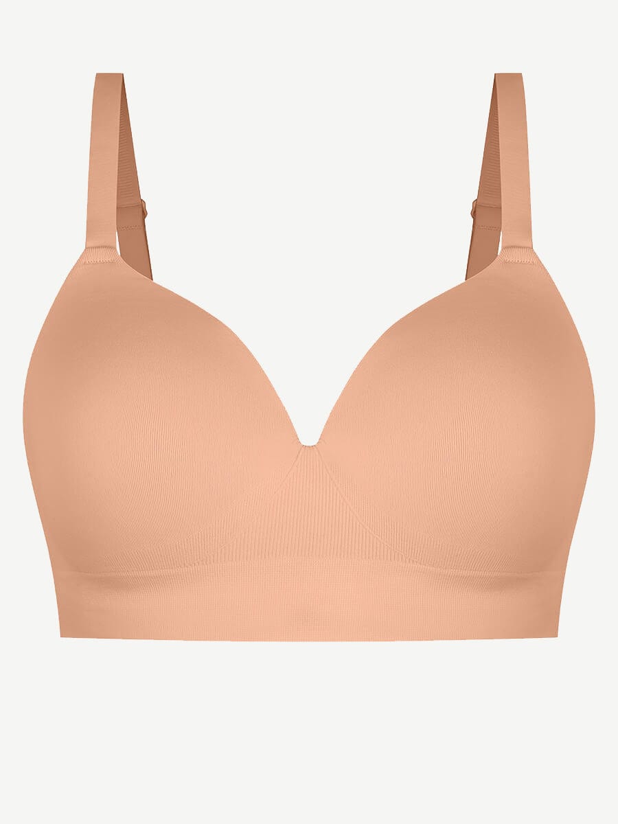 CurvedByOshun® Seamless Wireless Bust Support Shapewear Bra