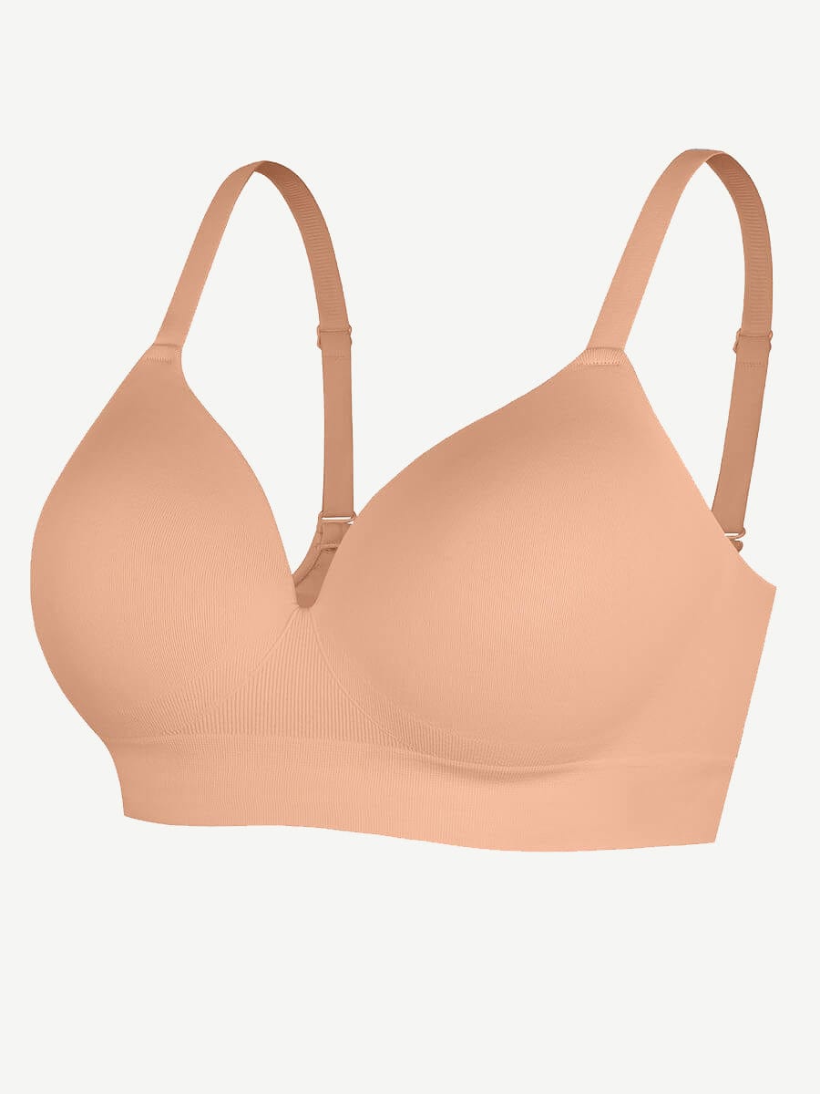 CurvedByOshun® Seamless Wireless Bust Support Shapewear Bra