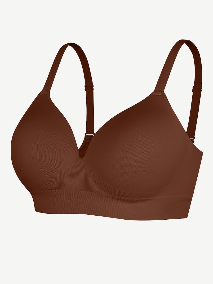 CurvedByOshun® Seamless Wireless Bust Support Shapewear Bra