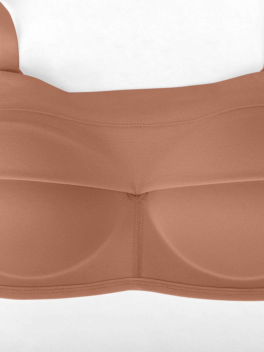 CurvedByOshun® Seamless Wireless Bust Support Shapewear Bra