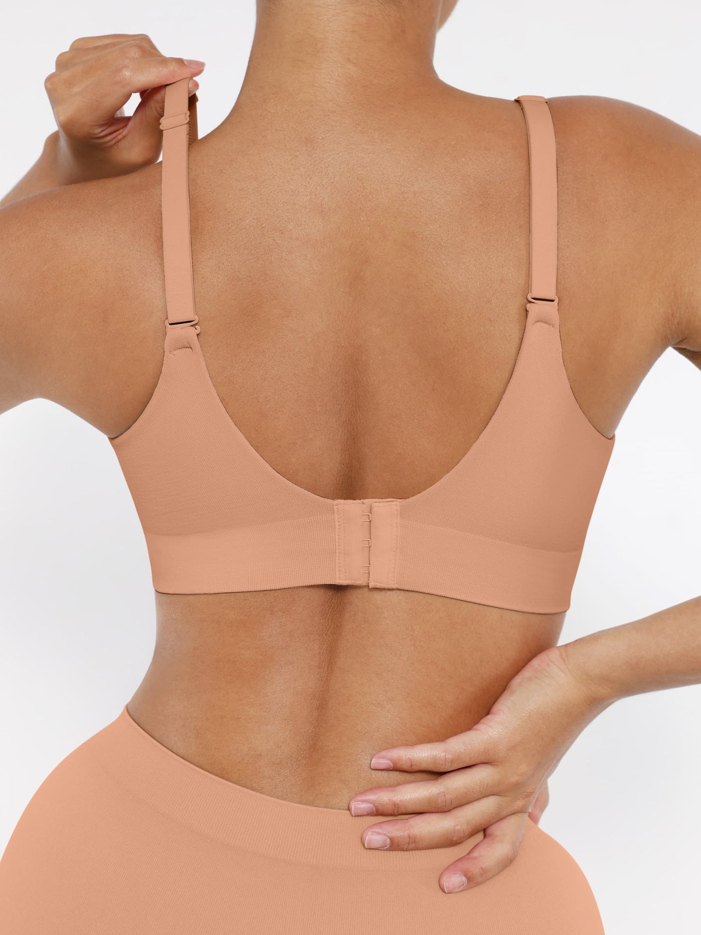CurvedByOshun® Seamless Wireless Bust Support Shapewear Bra