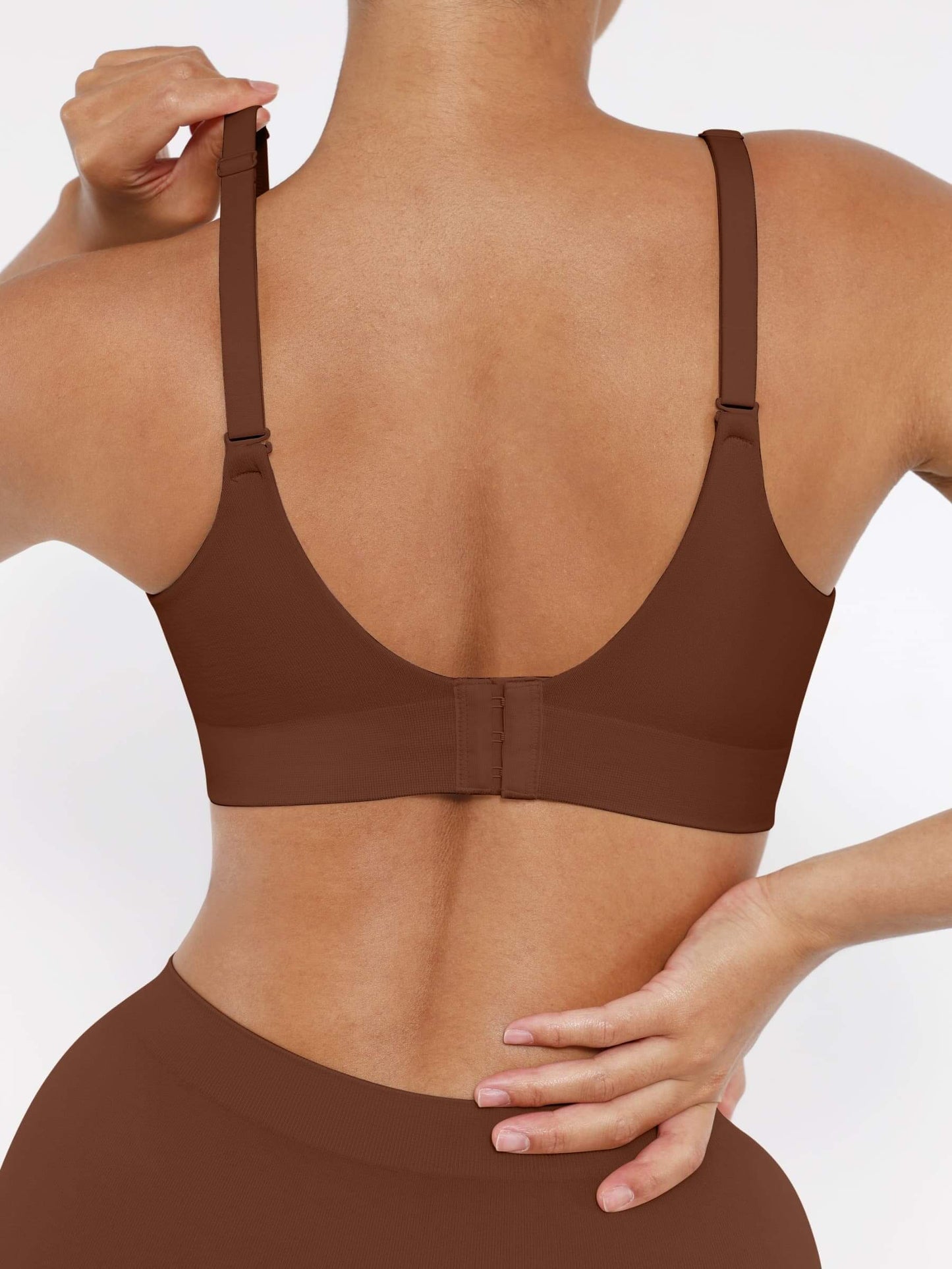 CurvedByOshun® Seamless Wireless Bust Support Shapewear Bra