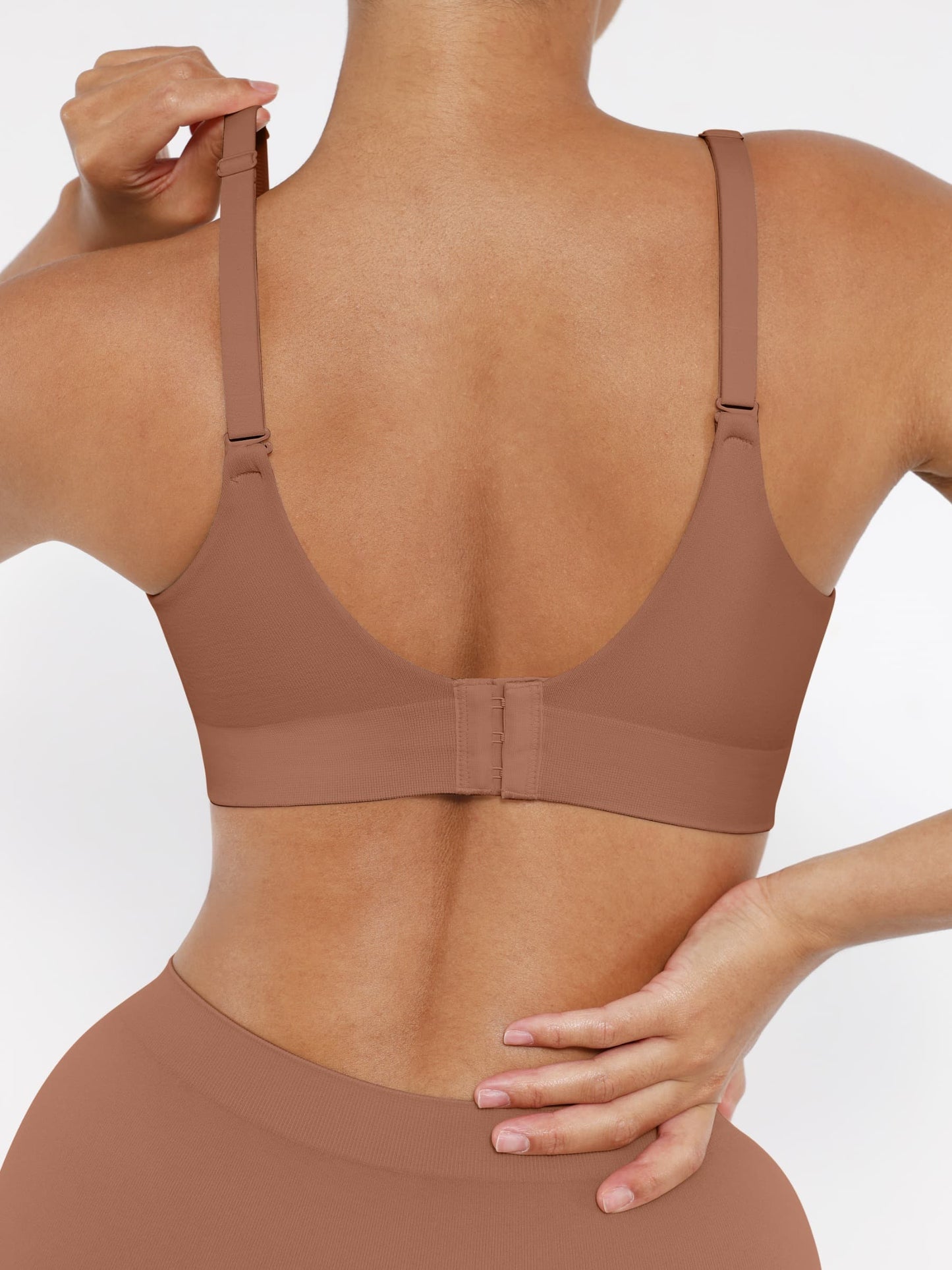 CurvedByOshun® Seamless Wireless Bust Support Shapewear Bra