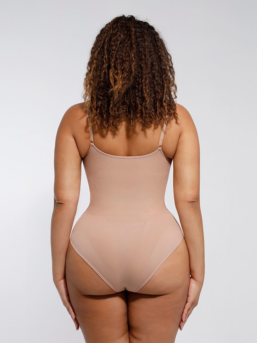 CurvedByOshun® Seamless Sculpt Tighten The Abdomen One-piece Shapewear Briefs