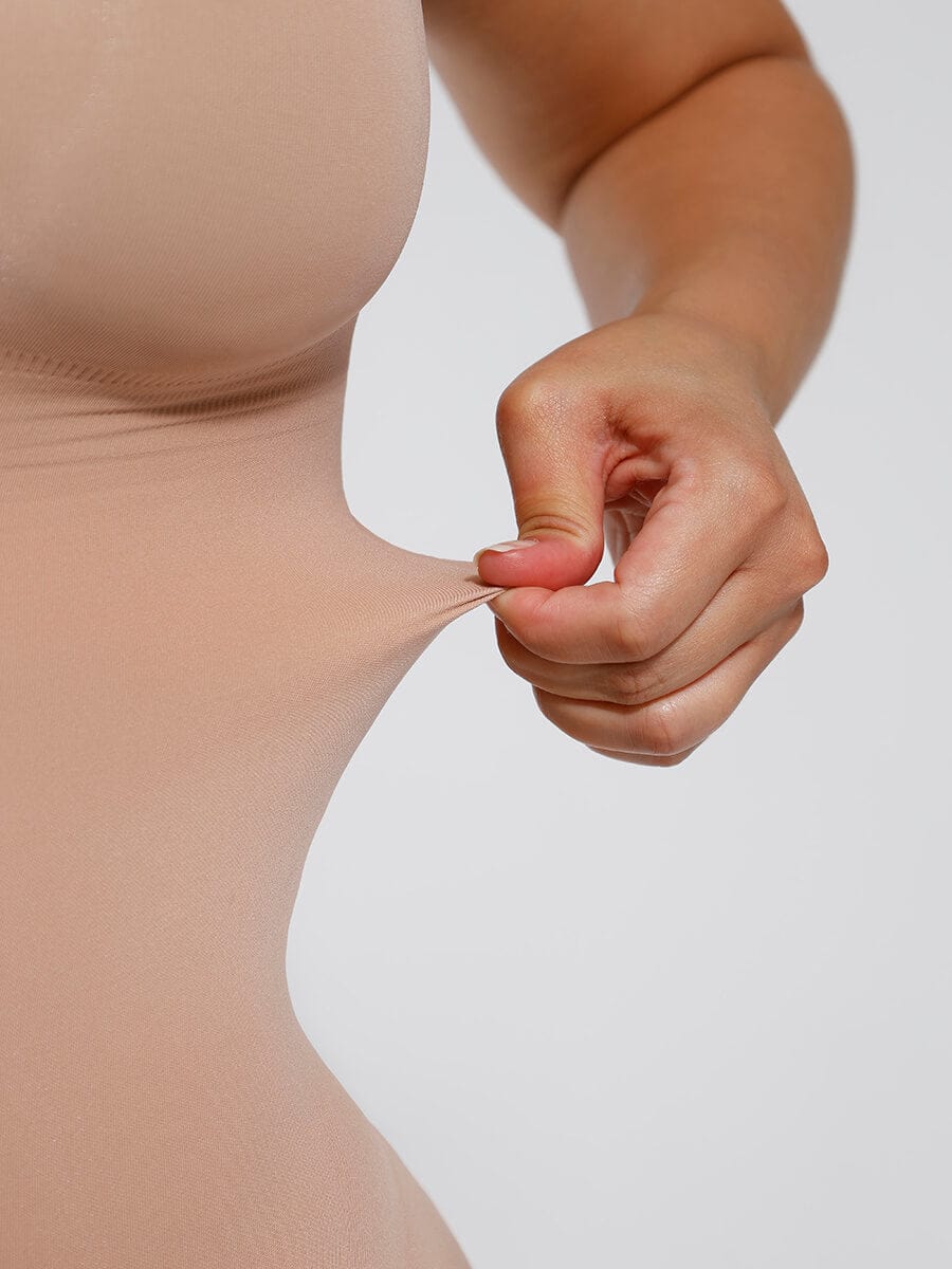 CurvedByOshun® Seamless Sculpt Tighten The Abdomen One-piece Shapewear Briefs