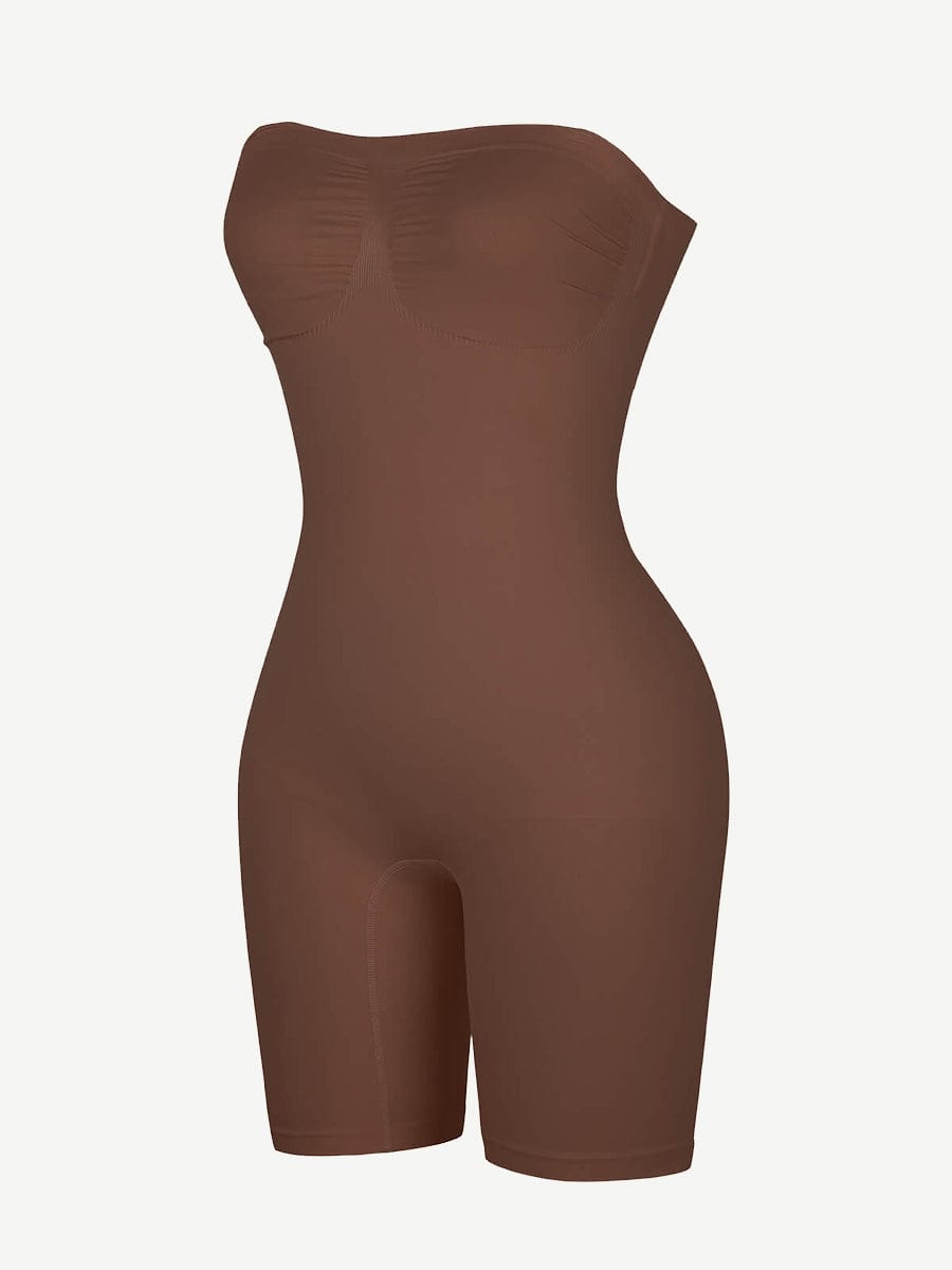 CurvedByOshun® Seamless Sculpt Strapless Butt Lifting Tummy Control Shapewear