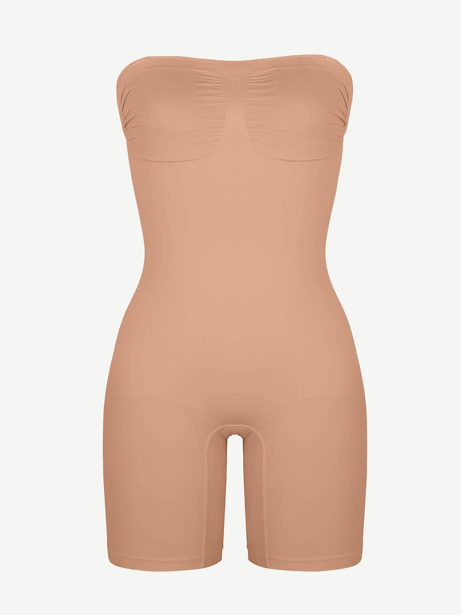 CurvedByOshun® Seamless Sculpt Strapless Butt Lifting Tummy Control Shapewear