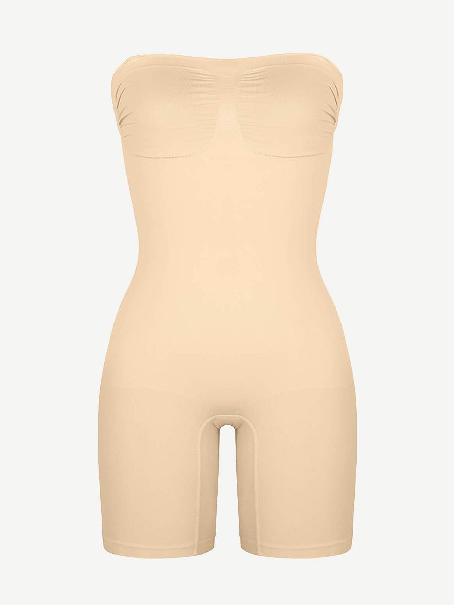 CurvedByOshun® Seamless Sculpt Strapless Butt Lifting Tummy Control Shapewear