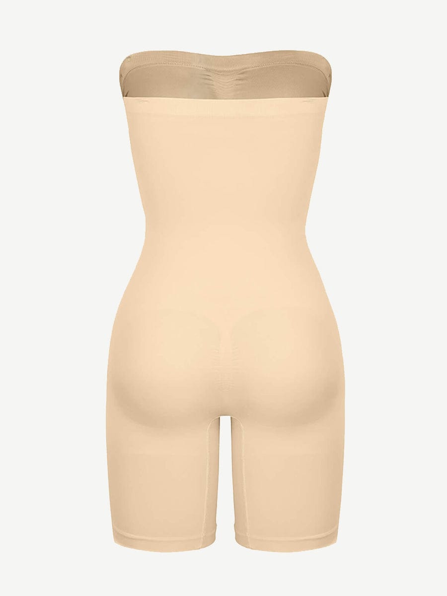 CurvedByOshun® Seamless Sculpt Strapless Butt Lifting Tummy Control Shapewear
