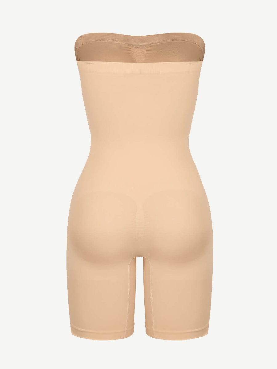 CurvedByOshun® Seamless Sculpt Strapless Butt Lifting Tummy Control Shapewear