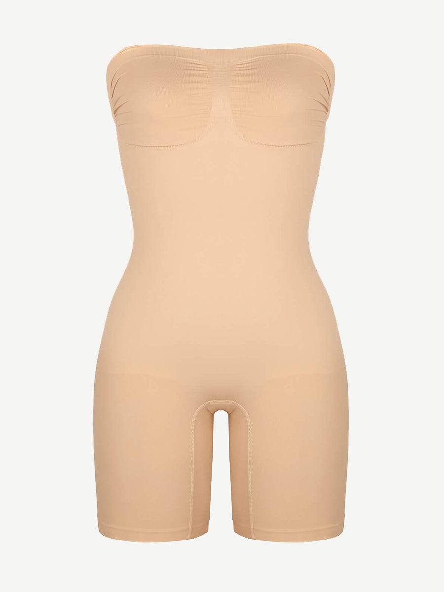 CurvedByOshun® Seamless Sculpt Strapless Butt Lifting Tummy Control Shapewear