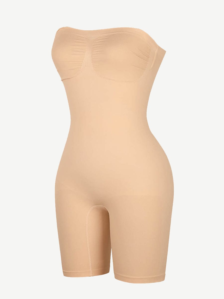 CurvedByOshun® Seamless Sculpt Strapless Butt Lifting Tummy Control Shapewear
