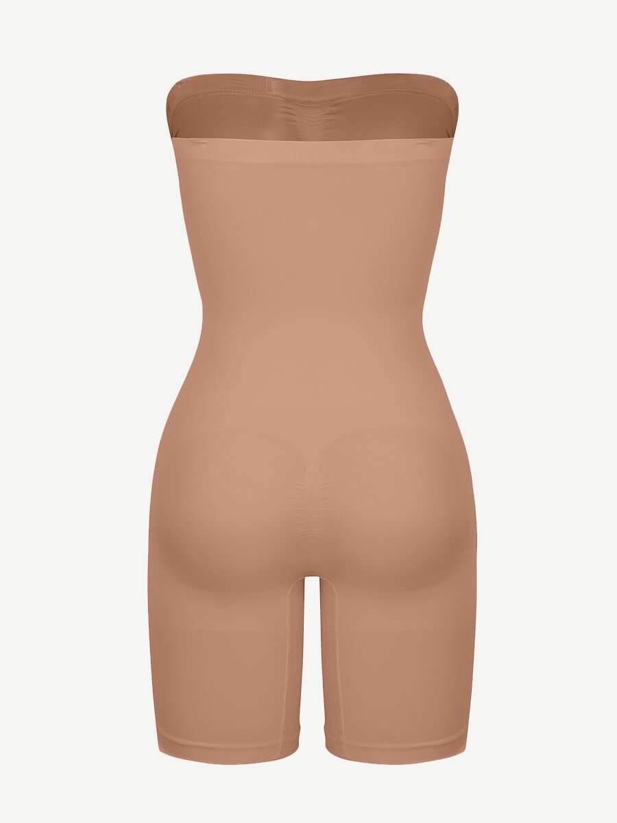 CurvedByOshun® Seamless Sculpt Strapless Butt Lifting Tummy Control Shapewear
