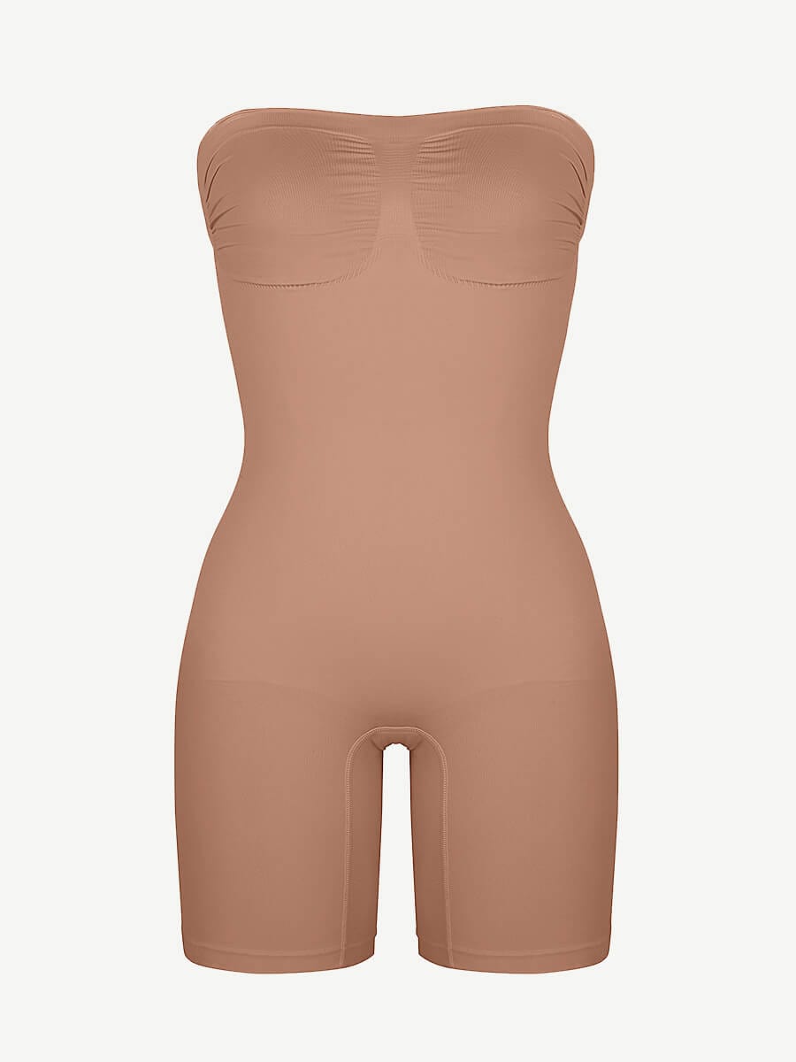 CurvedByOshun® Seamless Sculpt Strapless Butt Lifting Tummy Control Shapewear