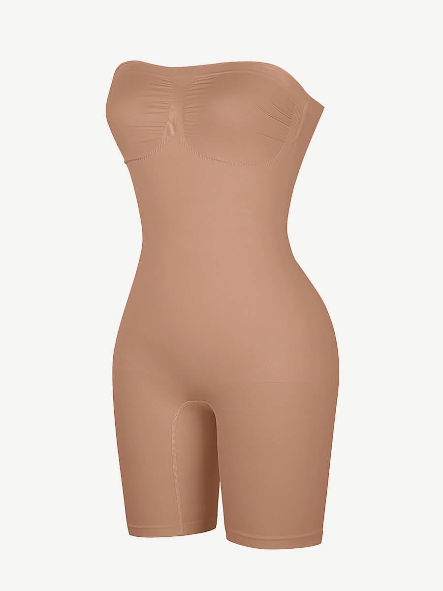 CurvedByOshun® Seamless Sculpt Strapless Butt Lifting Tummy Control Shapewear