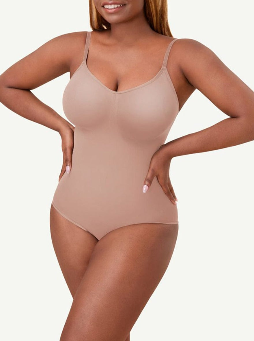 CurvedByOshun® Seamless Sculpt Tighten The Abdomen One-piece Shapewear Briefs