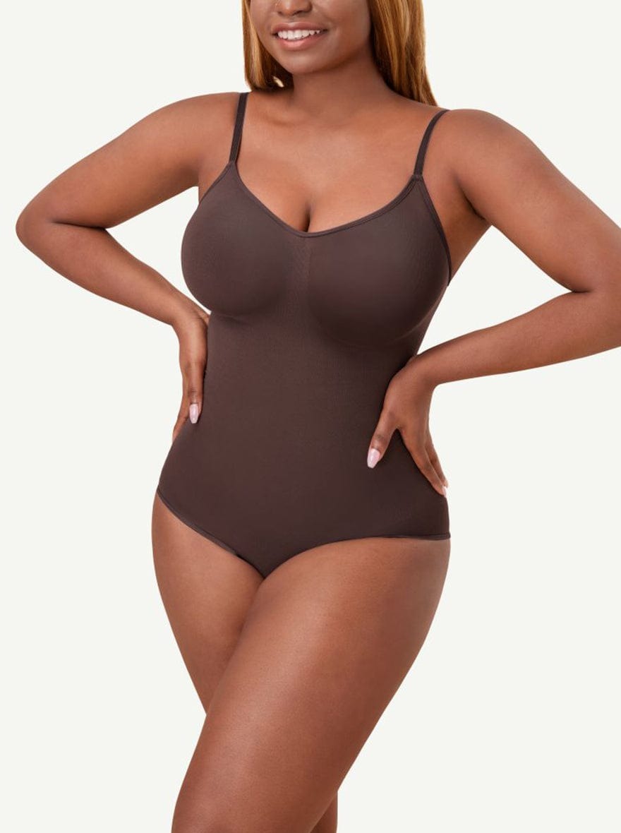 CurvedByOshun® Seamless Sculpt Tighten The Abdomen One-piece Shapewear Briefs