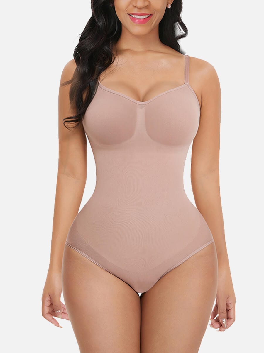 CurvedByOshun® Seamless Sculpt Tighten The Abdomen One-piece Shapewear Briefs