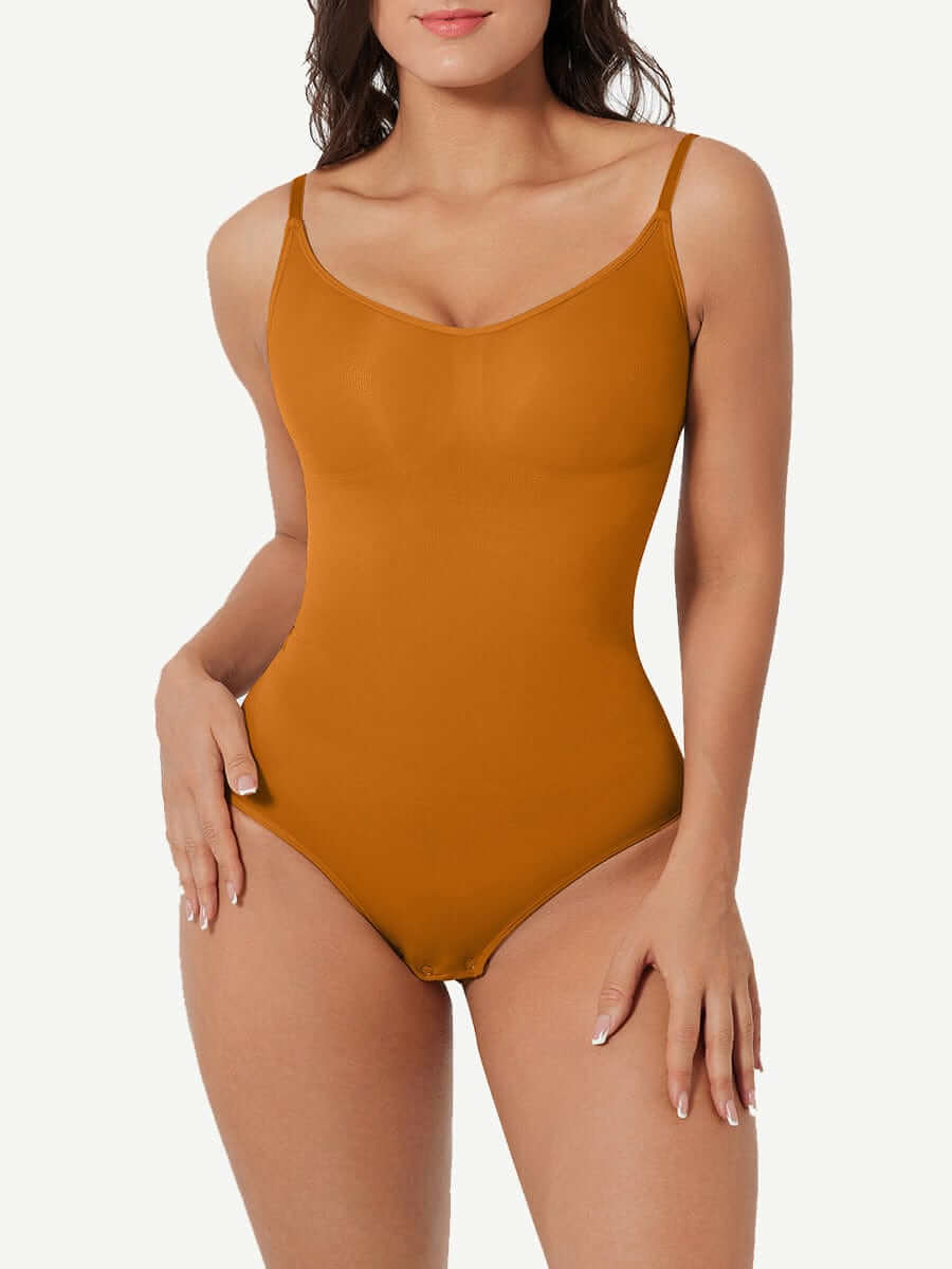 CurvedByOshun® Seamless Sculpt Tighten The Abdomen One-piece Shapewear Briefs