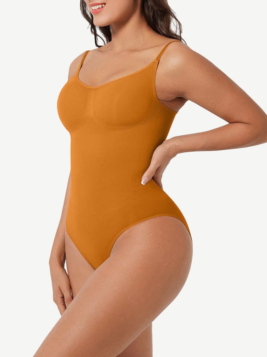 CurvedByOshun® Seamless Sculpt Tighten The Abdomen One-piece Shapewear Briefs