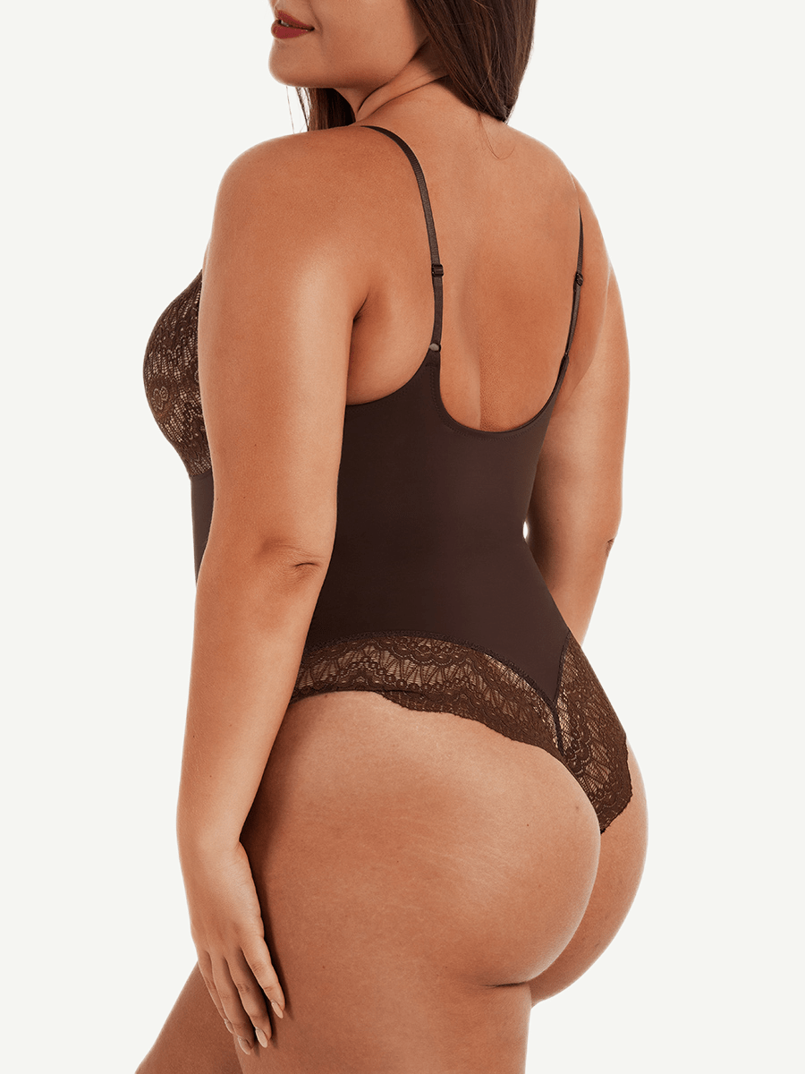 CurvedByOshun® Sexy Ultra-versatile Lace Bodysuit