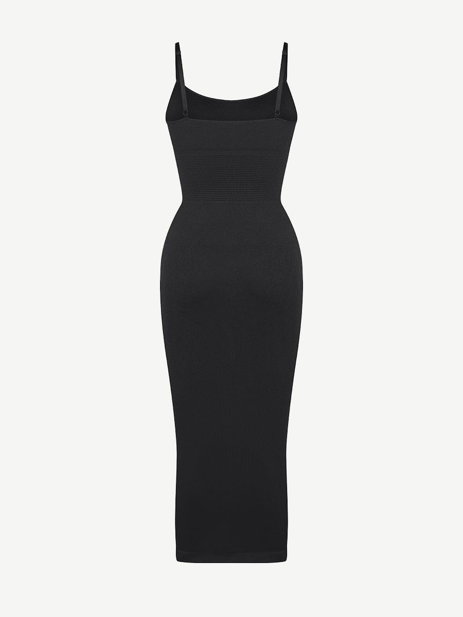 CurvedByOshun® 🌿 Eco-friendly Seamless 360° Waist Control Midi Shaping Dress
