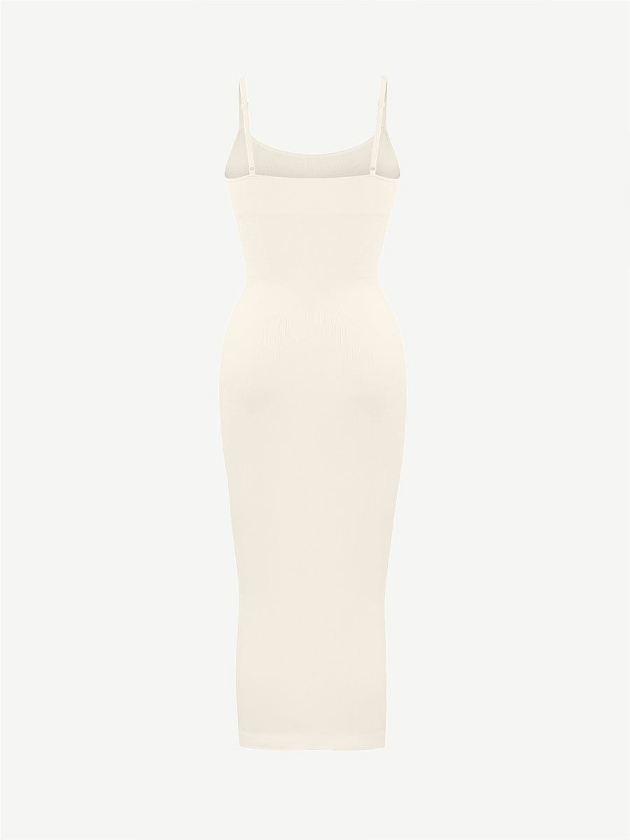 CurvedByOshun® 🌿 Eco-friendly Seamless 360° Waist Control Midi Shaping Dress