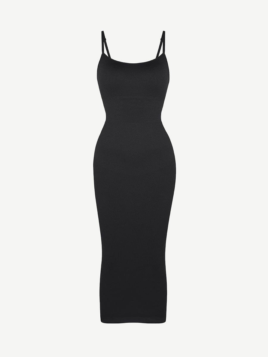CurvedByOshun® 🌿 Eco-friendly Seamless 360° Waist Control Midi Shaping Dress