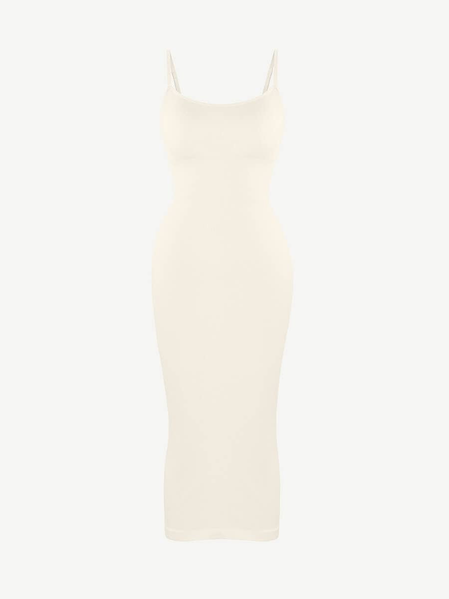 CurvedByOshun® 🌿 Eco-friendly Seamless 360° Waist Control Midi Shaping Dress